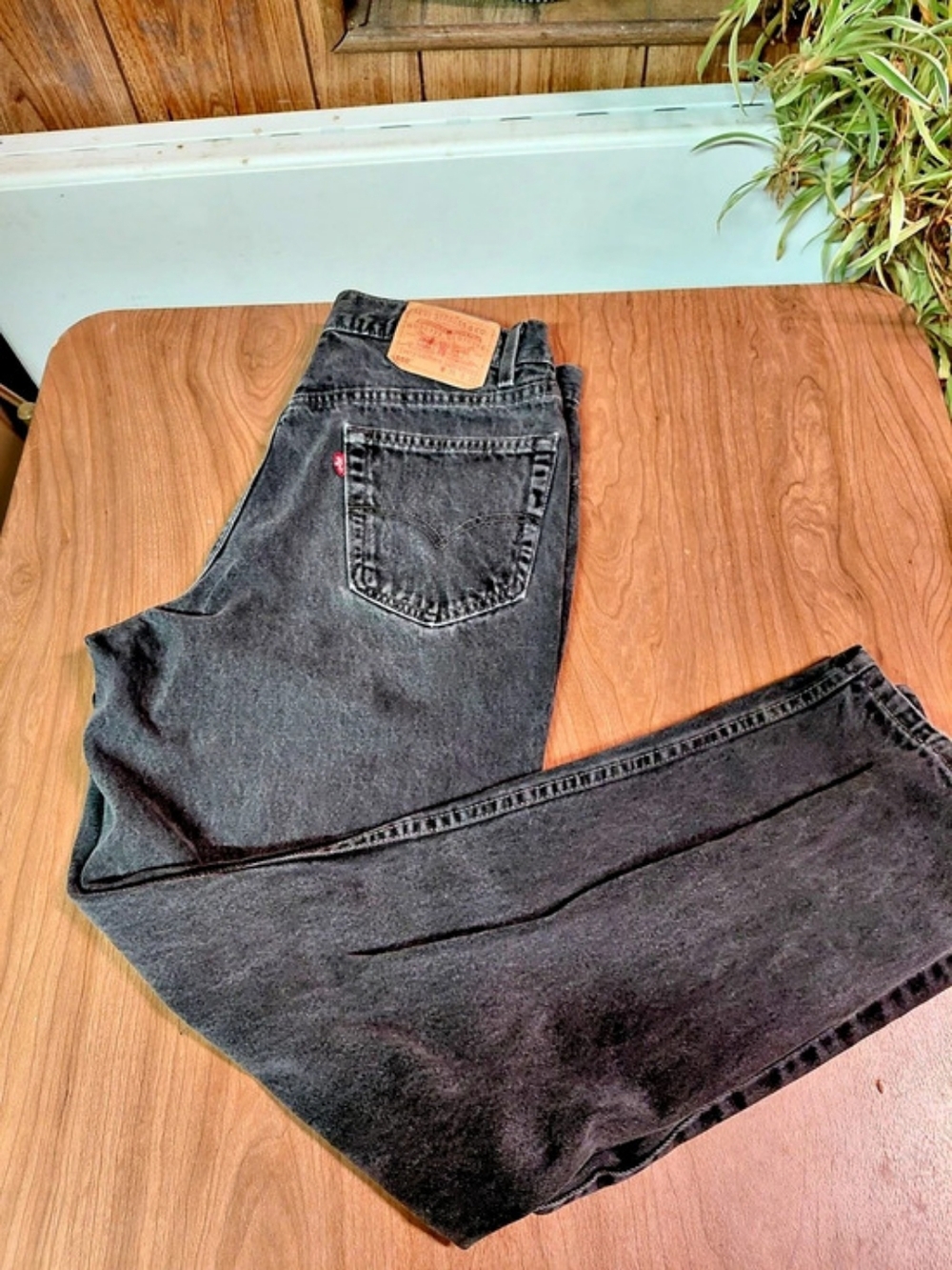 Levi's 550 Relaxed Fit Jeans Black Waist 36